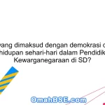 Apa yang dimaksud dengan demokrasi dalam kehidupan sehari-hari dalam Pendidikan Kewarganegaraan di SD?