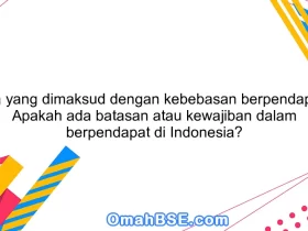 Apa yang dimaksud dengan kebebasan berpendapat? Apakah ada batasan atau kewajiban dalam berpendapat di Indonesia?