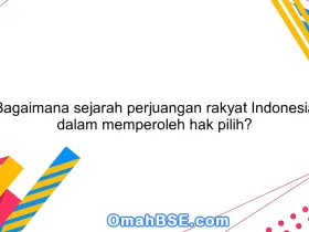 Bagaimana sejarah perjuangan rakyat Indonesia dalam memperoleh hak pilih?