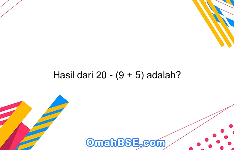 hasil dari 4 9 5 18 adalah