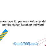 Jelaskan apa itu peranan keluarga dalam pembentukan karakter individu!