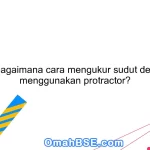 29. Bagaimana cara mengukur sudut dengan menggunakan protractor?