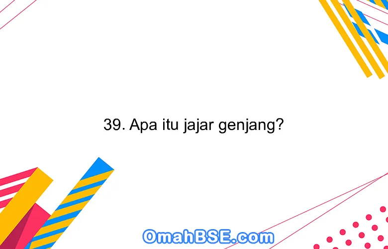 39. Apa itu jajar genjang?