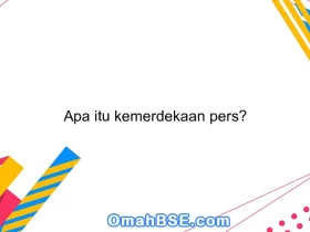 Apa itu kemerdekaan pers?