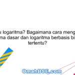 Apa itu logaritma? Bagaimana cara menghitung logaritma dasar dan logaritma berbasis bilangan tertentu?