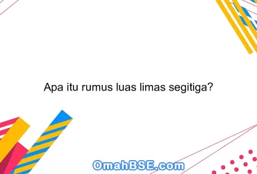 Apa itu rumus luas limas segitiga?