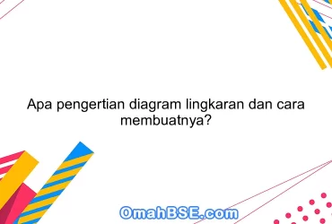 Apa pengertian diagram lingkaran dan cara membuatnya?