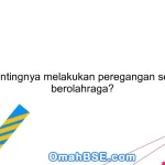 Apa pentingnya melakukan peregangan sebelum berolahraga?