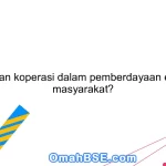 Apa peran koperasi dalam pemberdayaan ekonomi masyarakat?