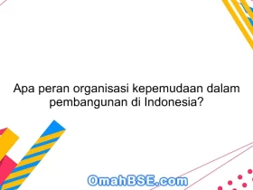 Apa peran organisasi kepemudaan dalam pembangunan di Indonesia?