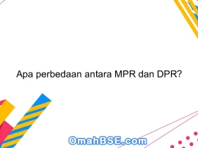 Apa perbedaan antara MPR dan DPR?