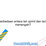 Apa perbedaan antara lari sprint dan lari jarak menengah?