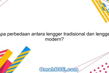 Apa perbedaan antara lengger tradisional dan lengger modern?