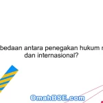 Apa perbedaan antara penegakan hukum nasional dan internasional?