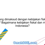 Apa yang dimaksud dengan kebijakan fiskal dan moneter? Bagaimana kebijakan fiskal dan moneter di Indonesia?