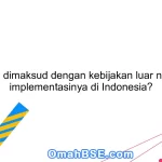 Apa yang dimaksud dengan kebijakan luar negeri dan implementasinya di Indonesia?