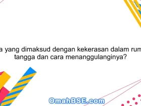Apa yang dimaksud dengan kekerasan dalam rumah tangga dan cara menanggulanginya?