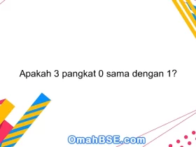 Apakah 3 pangkat 0 sama dengan 1?