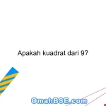 Apakah kuadrat dari 9?
