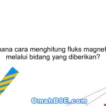 Bagaimana cara menghitung fluks magnetik yang melalui bidang yang diberikan?