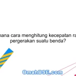 Bagaimana cara menghitung kecepatan rata-rata pergerakan suatu benda?