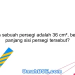 Jika luas sebuah persegi adalah 36 cm², berapakah panjang sisi persegi tersebut?