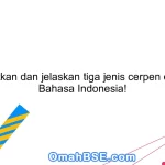 Sebutkan dan jelaskan tiga jenis cerpen dalam Bahasa Indonesia!