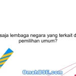 Siapa saja lembaga negara yang terkait dengan pemilihan umum?