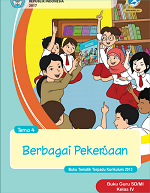 Buku Guru Tema 4: Berbagai Pekerjaan SD/MI Kelas IV